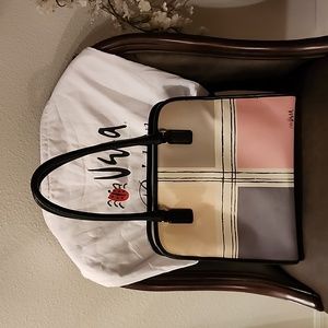 BRIGHTON Celebrate Vera Color Block Limited Edition handbag satchel +dust cover